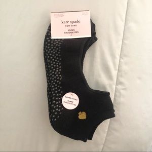 kate spade - black barre socks